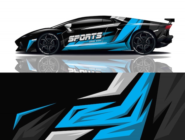 Car decal wrap design