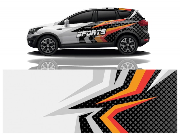 Car decal wrap design