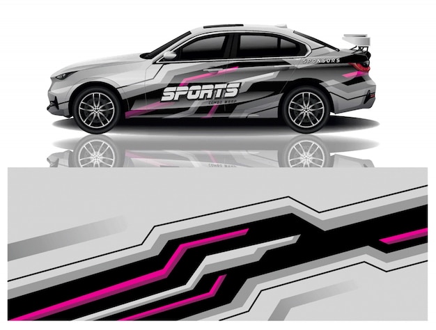 Car decal wrap design