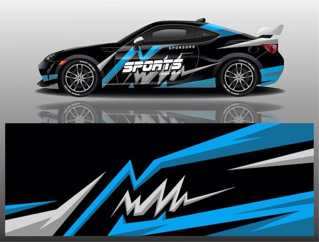 Car decal wrap design