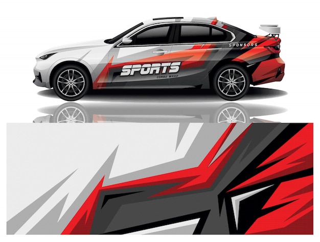 Car decal wrap design