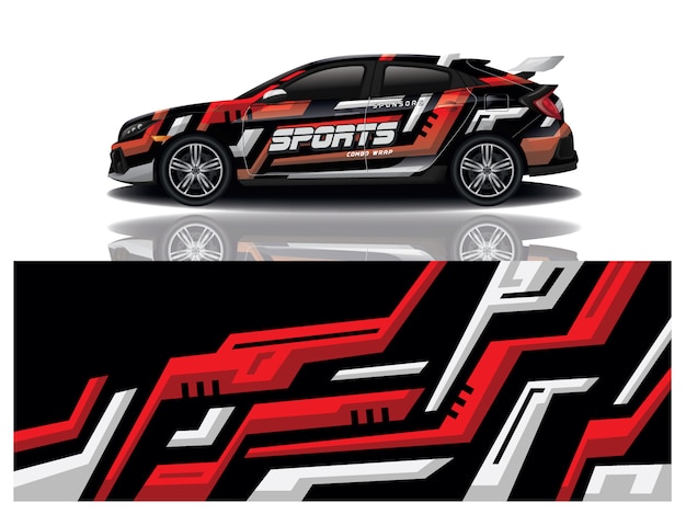 Car decal wrap design