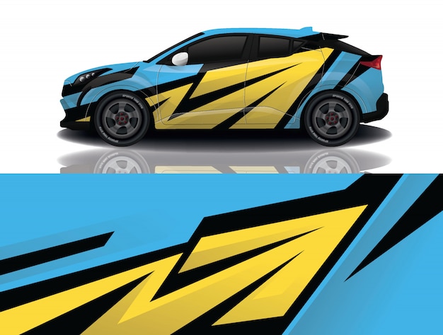 Car decal wrap design