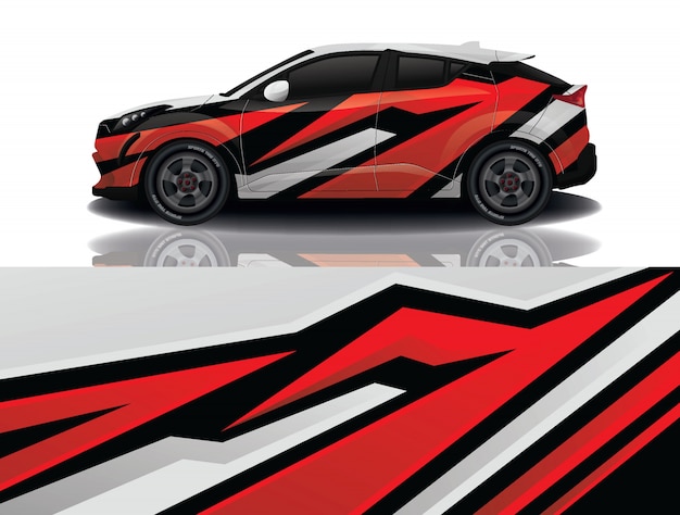 Car decal wrap design