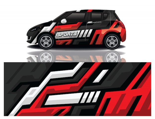 Car decal wrap design