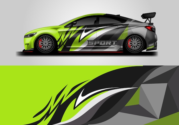 Car decal wrap design