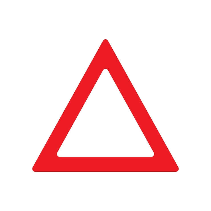 Vector car emergency triangle icon vector illustration symbol design