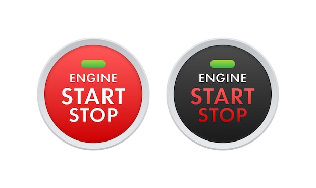 Car engine start stop button starting and stopping switch for motor vehicles