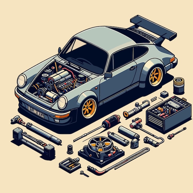 car and engine