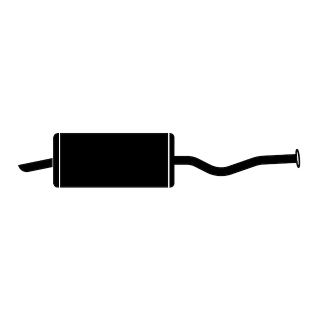 Вектор Викторная иллюстрация символа выхлопных газов автомобиля