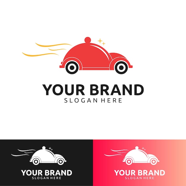 CAR FOOD DELIVERY LOGO DESIGN