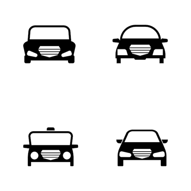 Car front view icon symbol