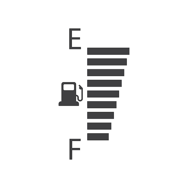 Car Fuel Indicator Icon vector