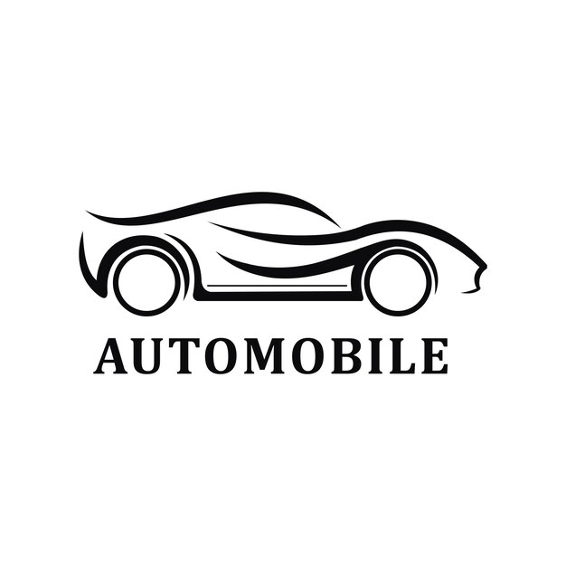 Vettore car garage premium concept logo design