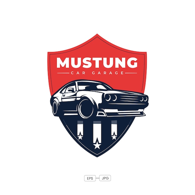 car garage vector logo design