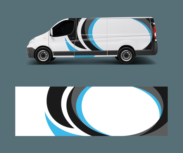 Car graphic abstract stripe designs vector abstract lines design concept for truck and vehicles van graphics vinyl wrap