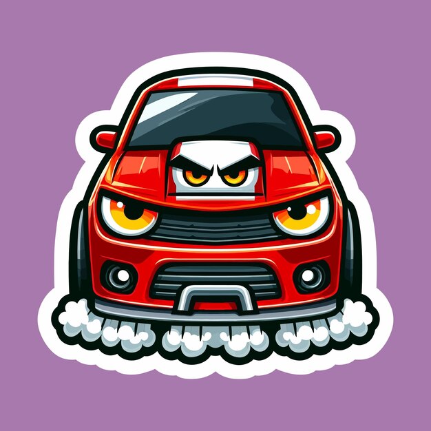 Vector car graphic sticker design