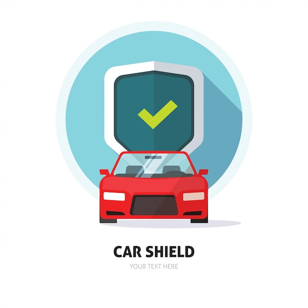 Car guard or protection shield sign