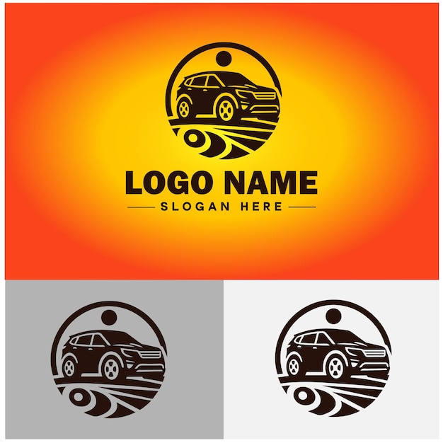 Vettore car icon automotive maintenance auto shop logo veicolo sportivo icon editable vector silhouette logo