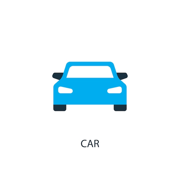 Car icon. Logo element illustration. Car symbol design from 2 colored collection. Simple Car concept. Can be used in web and mobile.