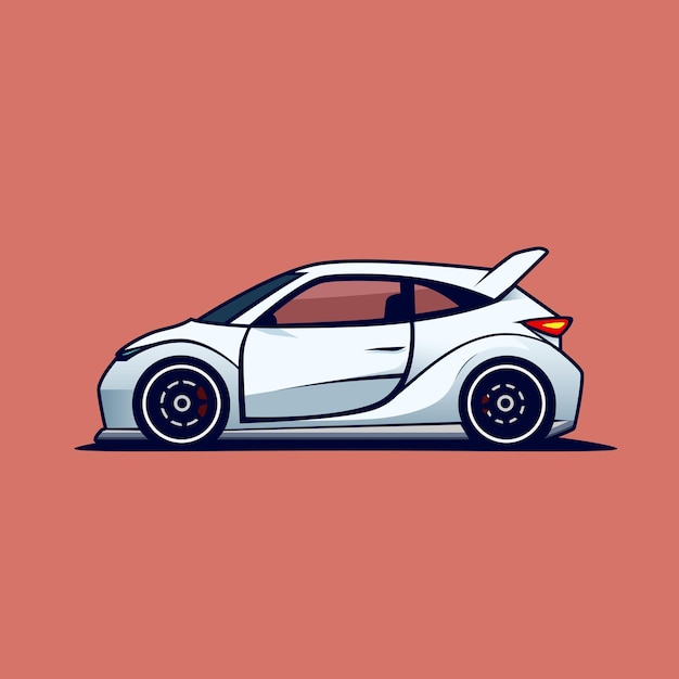 Vector car icon side view vector illustration