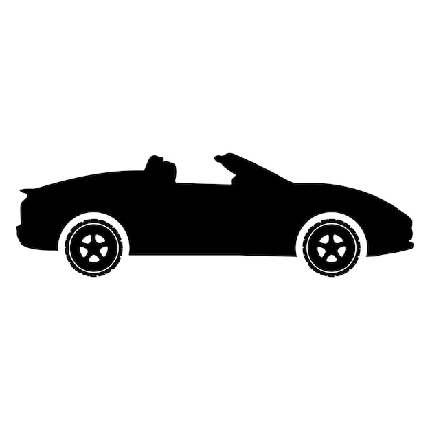 Vettore auto illustrazione silhouette desing