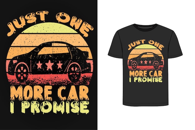 Vector car illustration t-shirt design