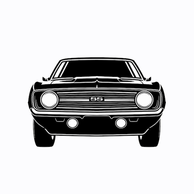 car illustration tshirt design