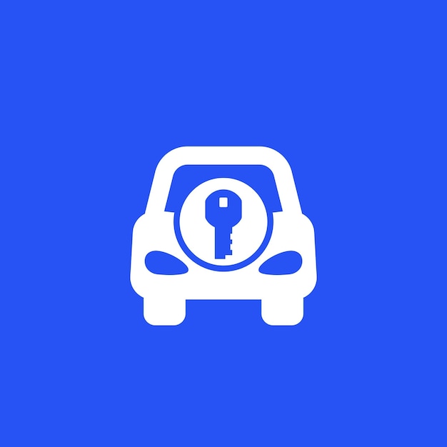 Car and key rental icon