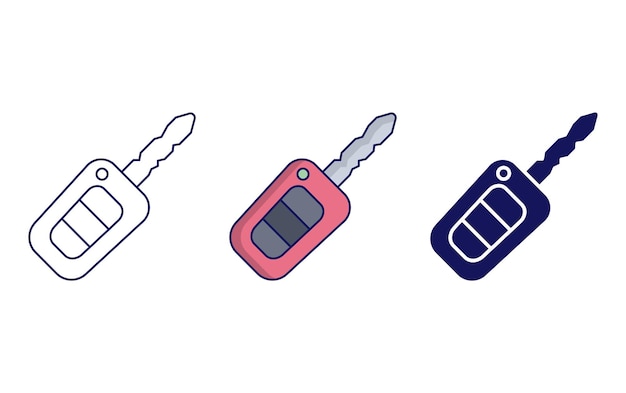 Car Key vector icon