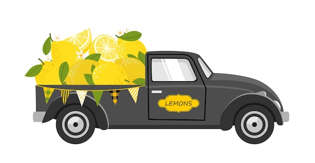 Consegna limoni per auto