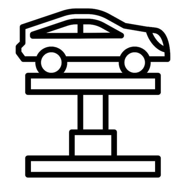 Car Lift Icon Style