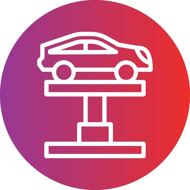 Car Lift Icon Style