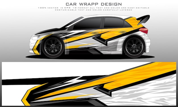 Vector car livery graphic vector. abstract grunge background design for vehicle vinyl wrap and car branding