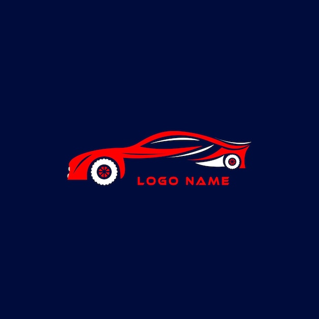 Vettore progettazione del logo dell'auto.