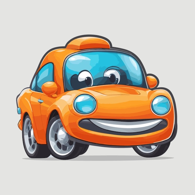 Car mascot vector on a white background