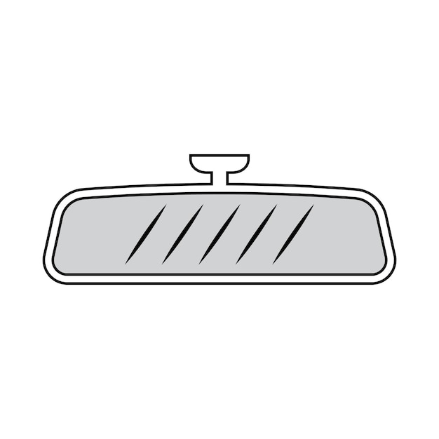 Car mirror icon vector illustration symbol design