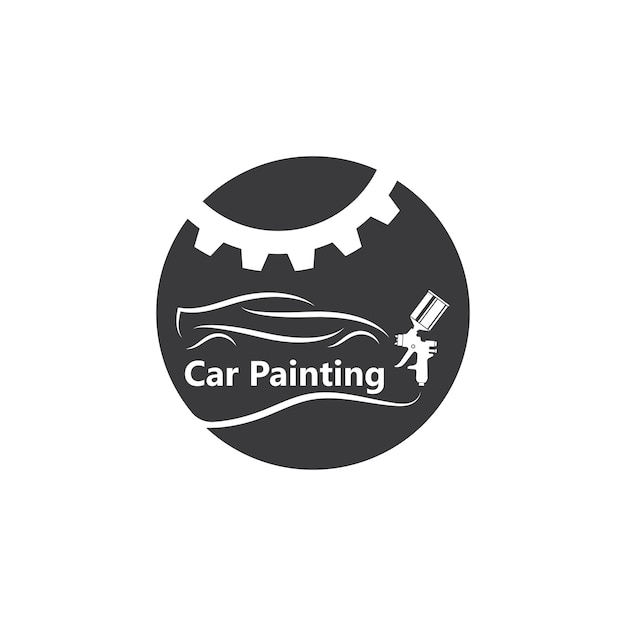 Disegno dell'illustrazione di vettore della vernice dell'automobile