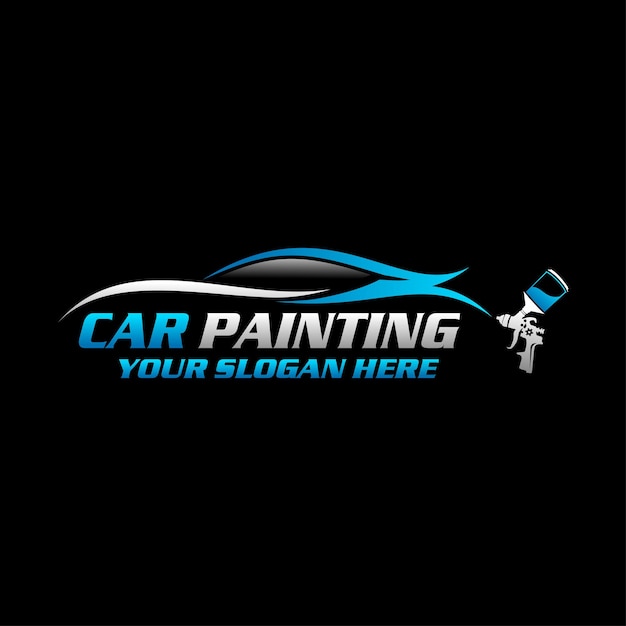 Vector car painting vector automotive logo