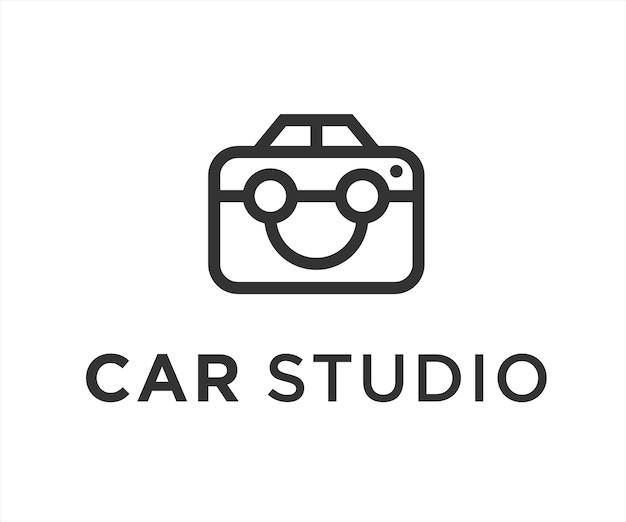 car photo logo design vector illustration