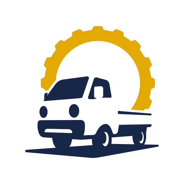 Vettore logo di car pickup repair
