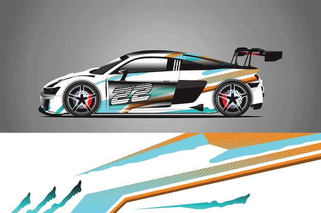 Car print wrap design