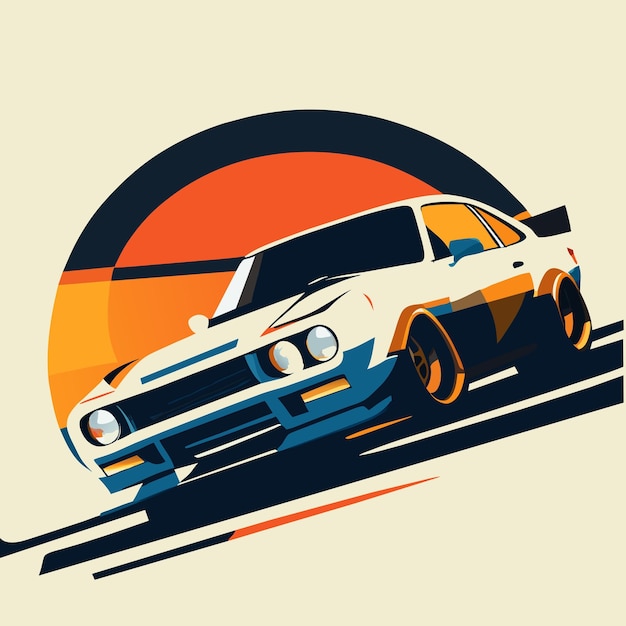 car race car vector illustration