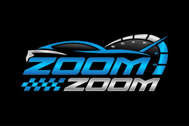 Car racing logo 