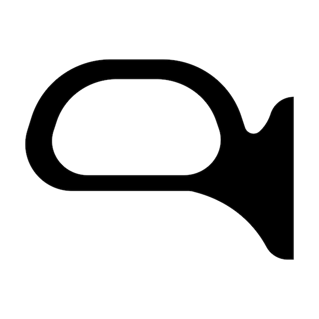 Car rearview mirror icon