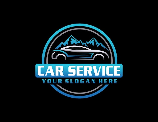 Vector car rental logo