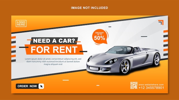 Car Rental Promotion Banner Template