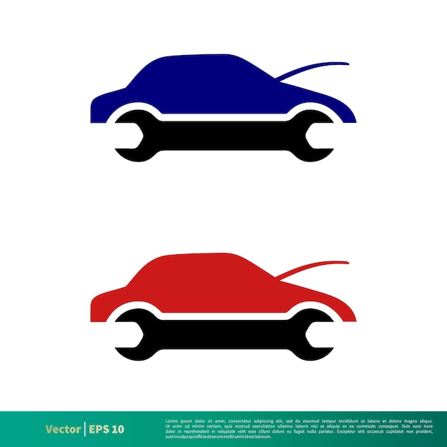 Car repair icon vector logo template illustration design vector eps 10