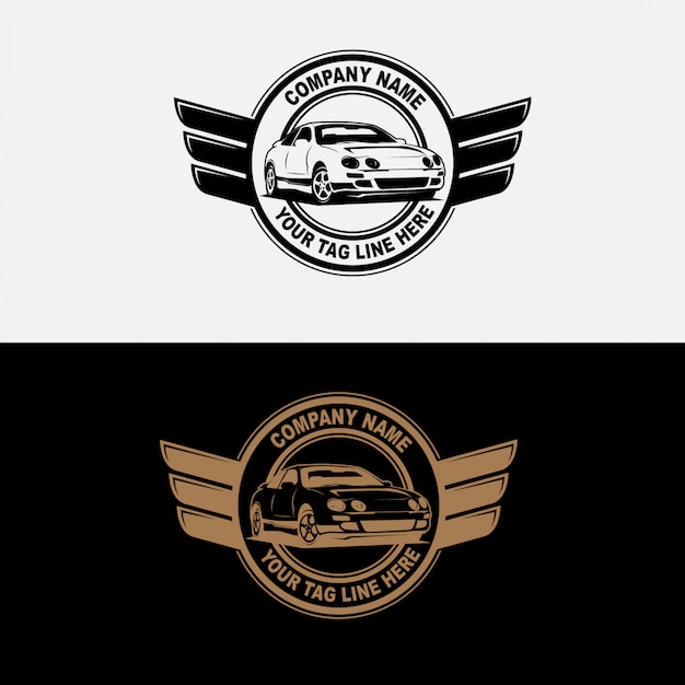 Car retro badge