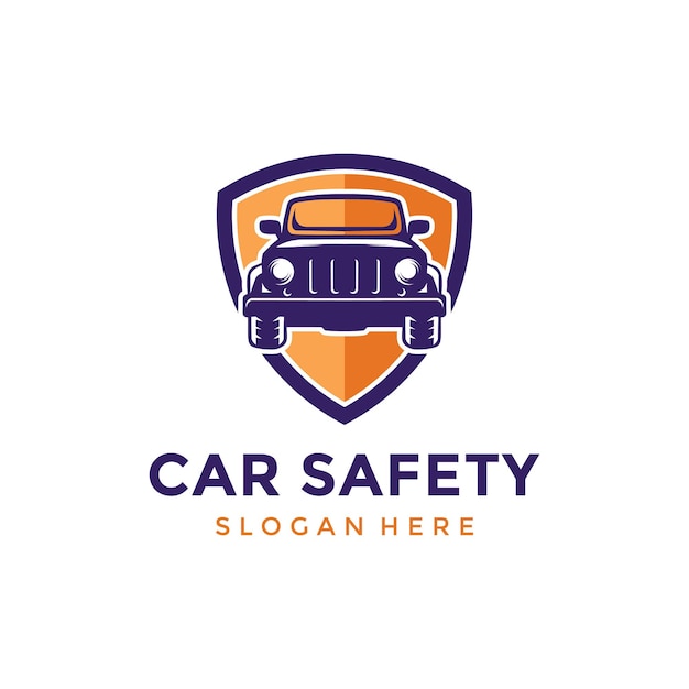 Вдохновение для дизайна логотипа безопасности автомобиля